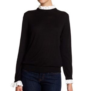 ✨5 FOR $25✨   14th & Union Black Ruffle Sweater